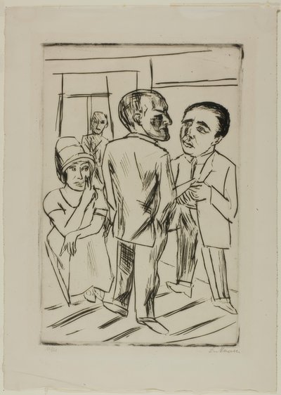 Im Hotel (Der Dollar) von Max Beckmann