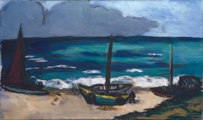 Aufziehendes Gewitter am Meer von Max Beckmann