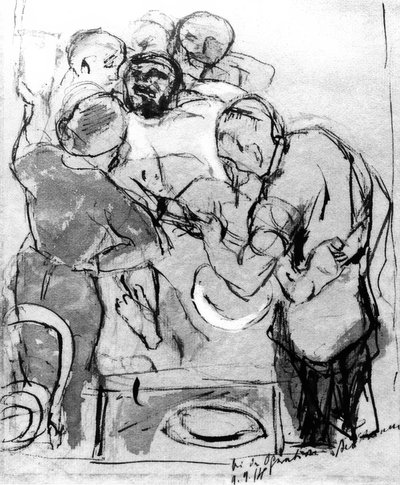 Bei der Operation von Max Beckmann