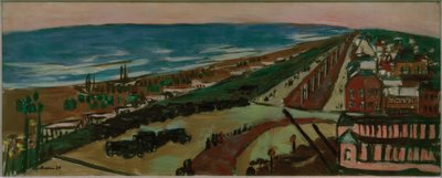 Blick auf Zandvoort bei Abend von Max Beckmann