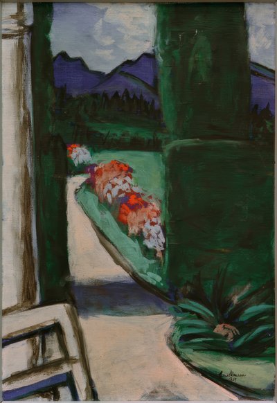 Blick aus dem Pavillon. Ohlstadt von Max Beckmann