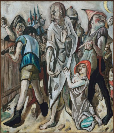 Christus und die Ehebrecherin von Max Beckmann