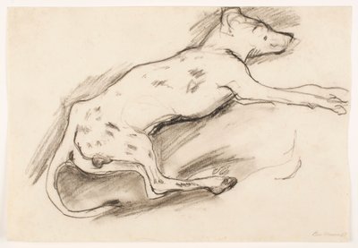 Hund mit schwarzen Flecken von Max Beckmann