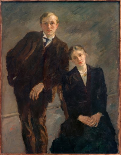 Doppelbildnis Max Beckmann und Minna Beckmann-Tube von Max Beckmann
