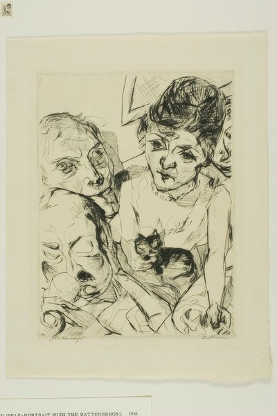 Abend, Platte zehn aus Gesichter von Max Beckmann