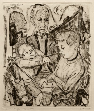 Familienszene von Max Beckmann
