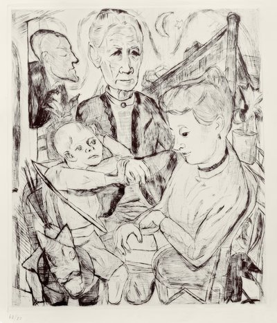 Familienszene von Max Beckmann