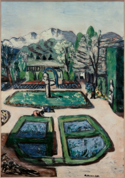 Gartenlandschaft im Frühling von Max Beckmann