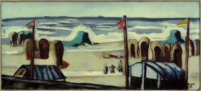 Grauer Strand von Max Beckmann