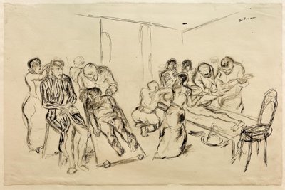 Großer Operationssaal von Max Beckmann