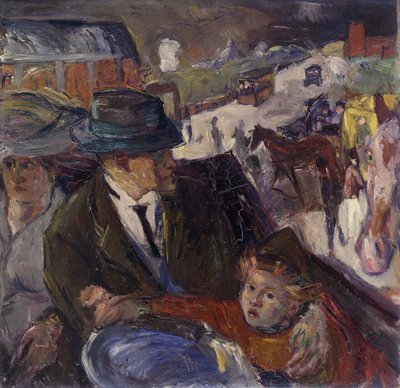 Im Auto von Max Beckmann