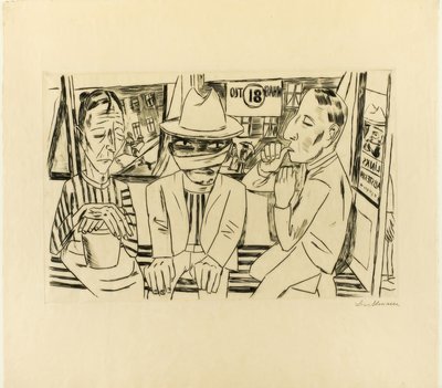 Im Tram von Max Beckmann