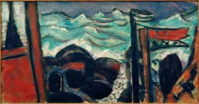 Kleines stürmisches Meer von Max Beckmann