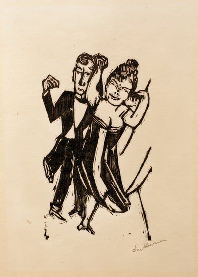 Kleines tanzendes Paar von Max Beckmann