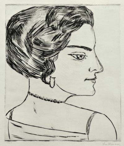 Naïla im Profil von Max Beckmann