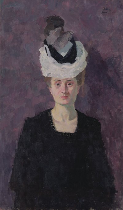 Porträt von Frau Minna Tube-Beckmann von Max Beckmann