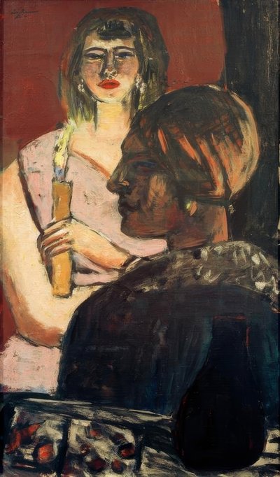 Quappi und Inder von Max Beckmann