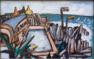 Schwimmbad Cap Martin von Max Beckmann