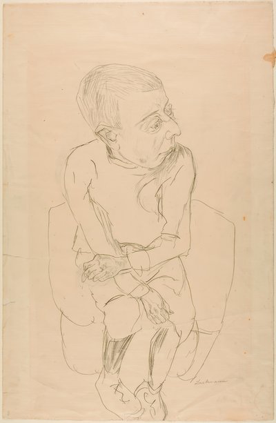 Sitzender Junge von Max Beckmann