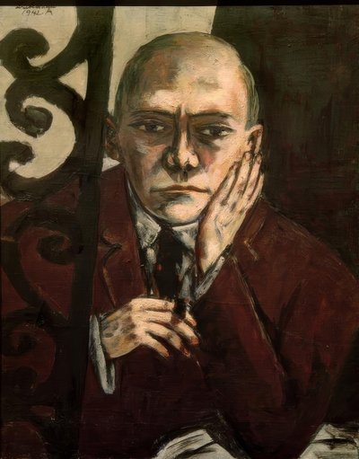 Selbstbildnis in der Bar von Max Beckmann