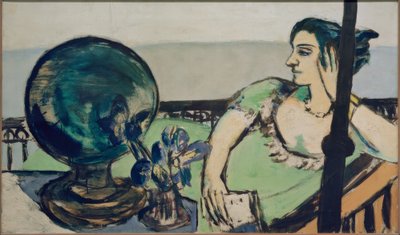 Sinnende Frau am Meer von Max Beckmann