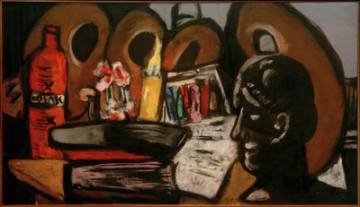 Stillleben mit Paletten von Max Beckmann