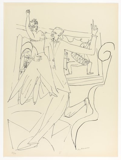 Tango, Platte vier aus Tag und Traum von Max Beckmann