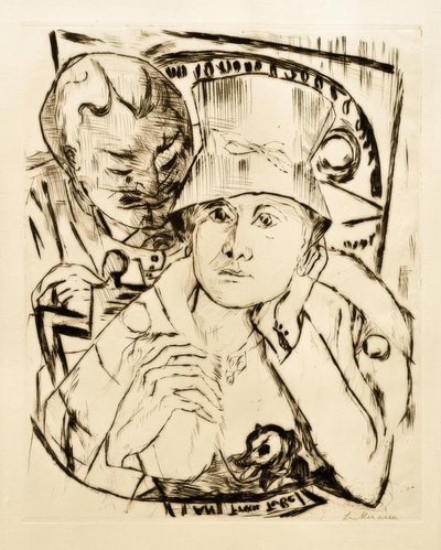 Theaterloge von Max Beckmann