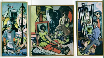 Triptychon der Versuchung des heiligen Antonius von Max Beckmann
