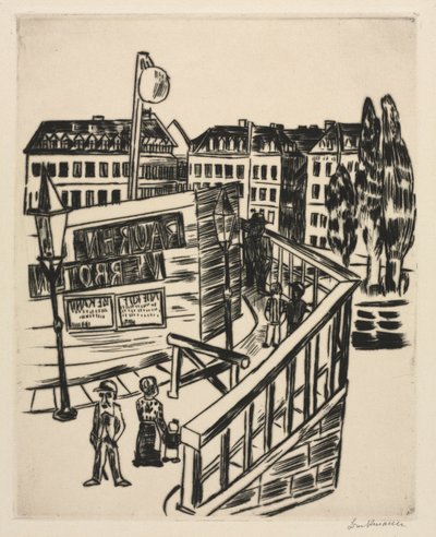 Holzbrücke von Max Beckmann