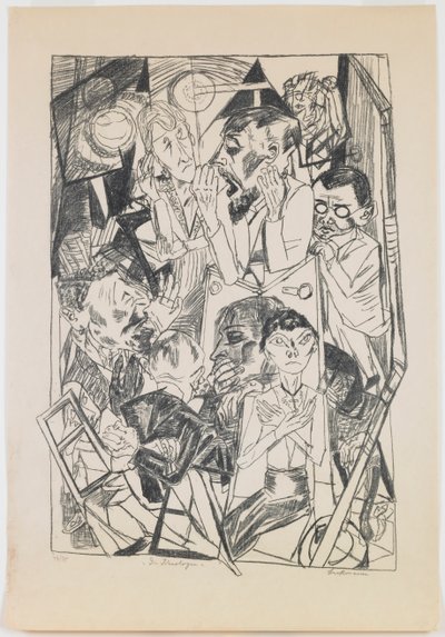 Tafel 6: Die Ideologen von Max Beckmann