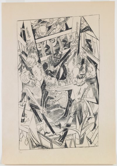 Platte 8: Malepartus von Max Beckmann
