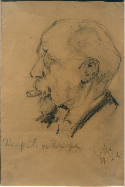 Porträt Heinrich von Zügel von Max Bergmann