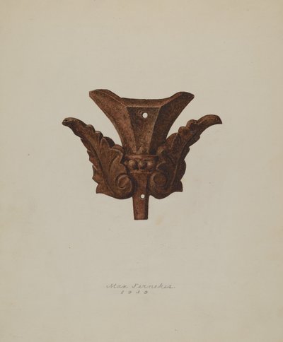 Ornamentales Eisenblatt, 1938 von Max Fernekes