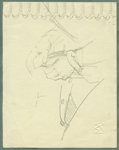Händestudie von Max Kurzweil