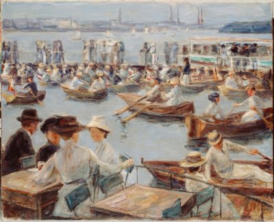 An der Alster in Hamburg von Max Liebermann