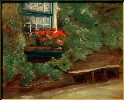 Ansicht eines holländischen Bauernhauses von Max Liebermann