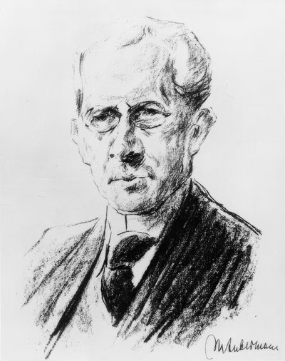 Arno Holz / Lith. von Max Liebermann von Max Liebermann