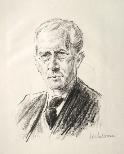 Arno Holz Mappe: Porträt Arno Holz von Max Liebermann
