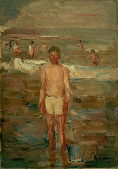 Badender Knabe von Max Liebermann