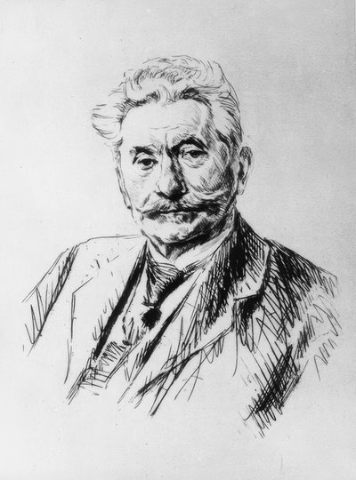 Carl Legien, Radierung von Liebermann von Max Liebermann