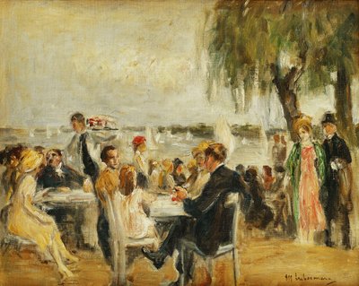 Garten-Café an der Elbe, 1902 von Max Liebermann