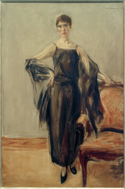 Genia Levine, stehend von Max Liebermann