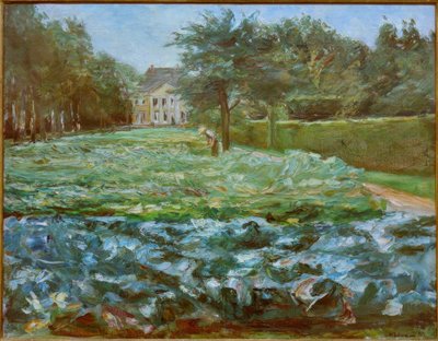 Kohlfeld im Wannseegarten nach Westen von Max Liebermann