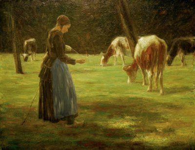 Kuhhirtin von Max Liebermann