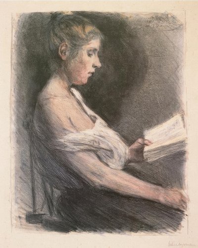 Lesendes Mädchen von Max Liebermann
