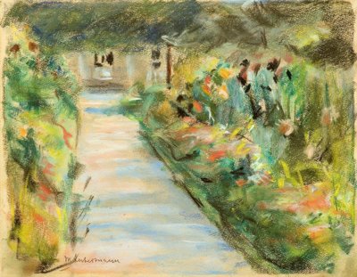 Blühender Garten von Max Liebermann