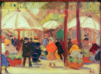Marktplatz in München von Max Liebermann