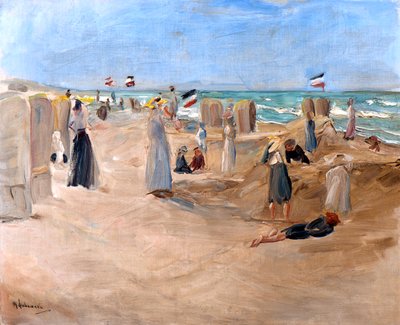 Am Strand von Noordwijk, 1908 von Max Liebermann