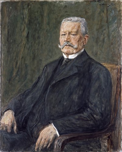 Porträt von Paul von Hindenburg von Max Liebermann